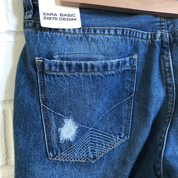 Brand New Ripped Zara Boyfriend Jeans Sz4 - Picture 7 of 7